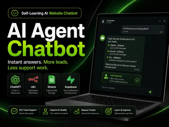 AI Website Chatbot & Self-Learning AI Agent